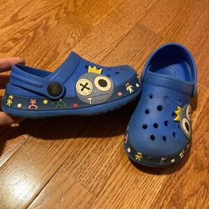 Rainbow Friends Kids Blue Rubber Clogs Sandals EU 26 Size 9